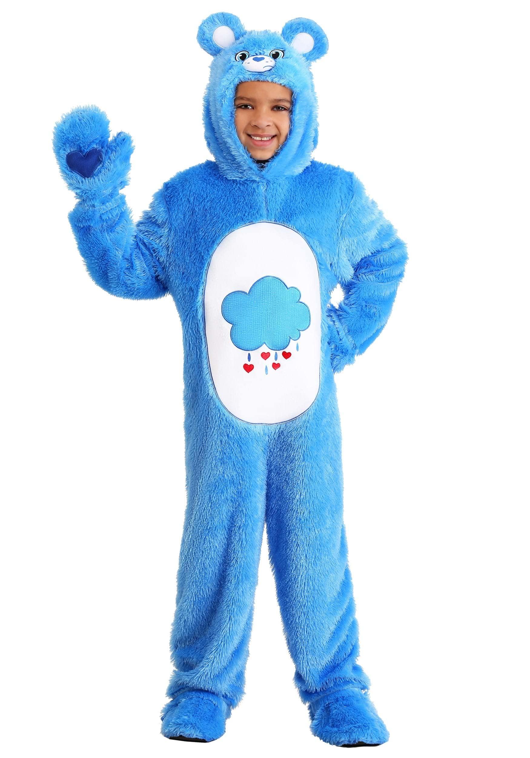 Fun Costumes Fun Costumes Care Bear Grumpy Bear Onesie for Kids | Classic 80s Cartoon Character | Perfect for Halloween or Pretend Play