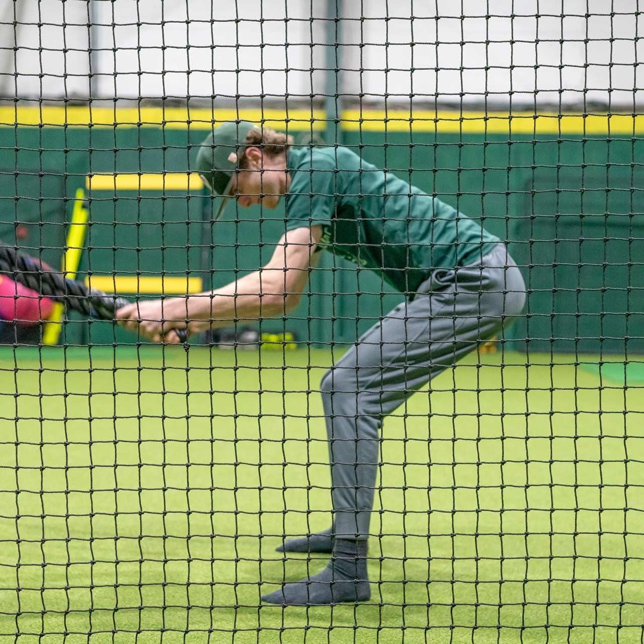 Net World Sports Fortress Baseball Batting Cage Nets | Heavy-Duty HDPP Fully Enclosed Baseball & Softball Cage Netting [14 Sizes & 3 Grade Options]  NET ONLY (20 x 8 x 8, 42)