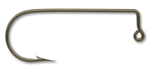 Mustad Mustad 32760 Classic Aberdeen 90-Degree Bend Extra Strong Short Shank Jig Hook (100-Pack), Bronze, Size 2