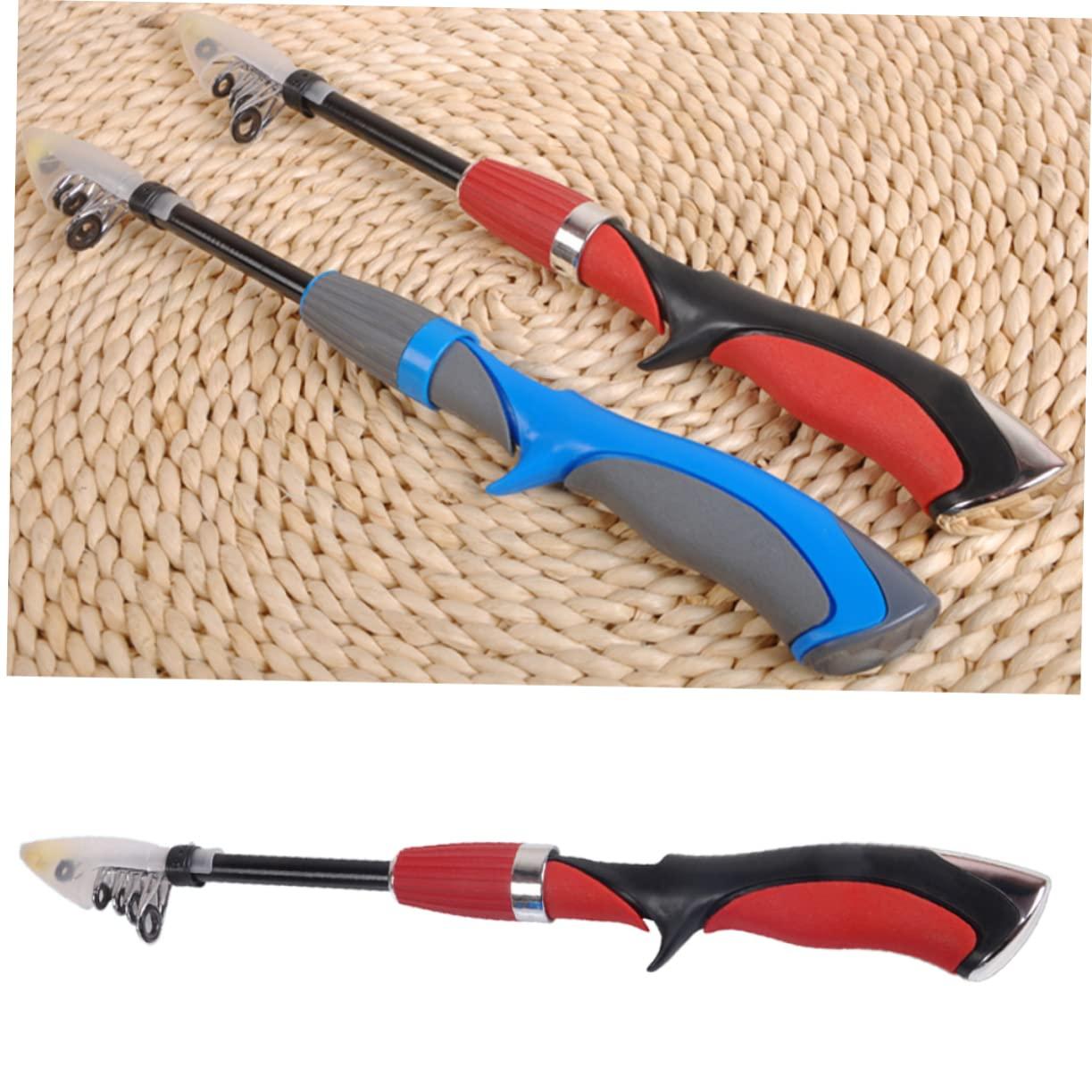 GANAZONO GANAZONO Short Fishing Rod 1.4m Retractable Sea Pole Fishing Kit Strong Guide Ring and Easy-Clean Design