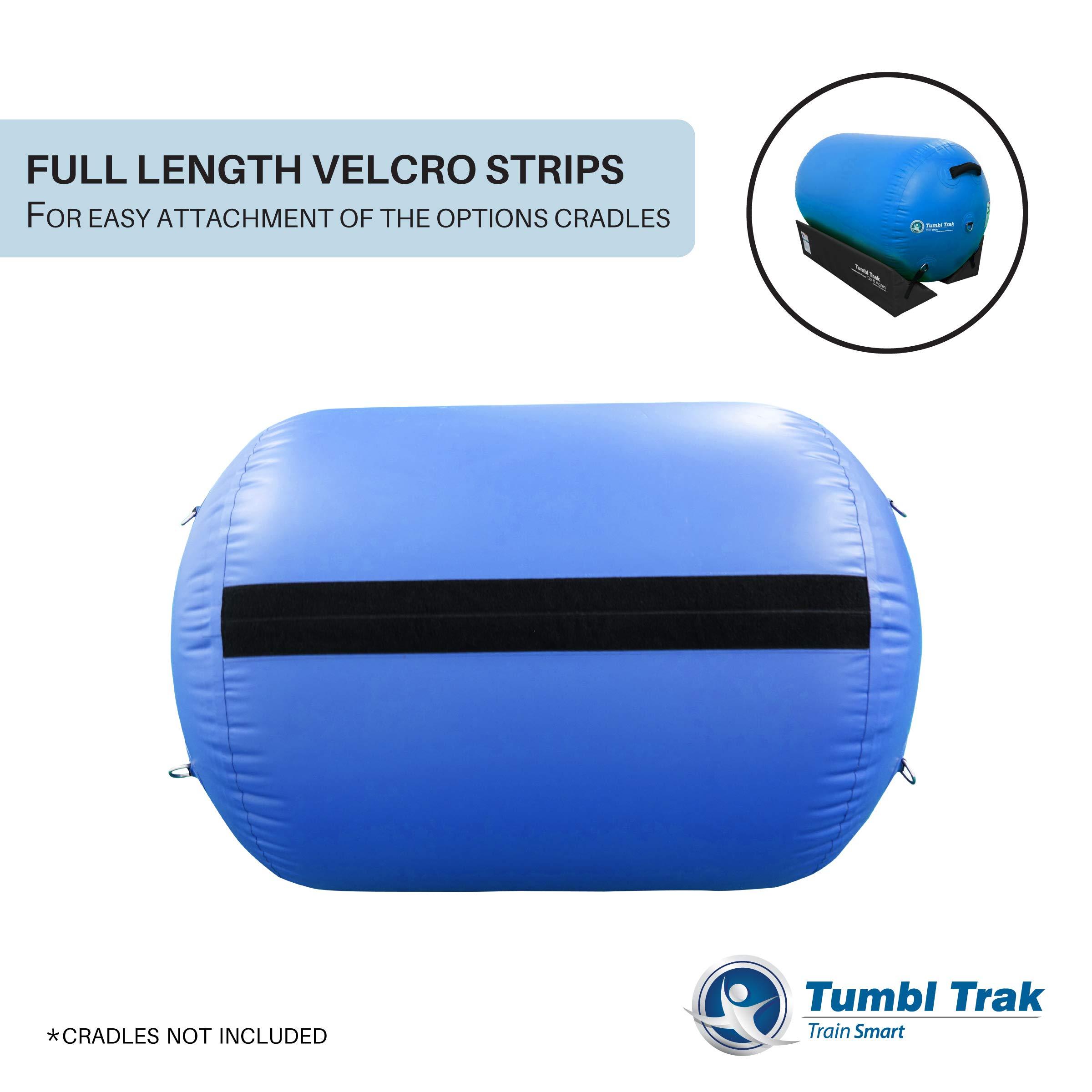 Tumbl Trak Tumbl Trak Air Barrel, Commercial Grade Air Roller for Gymnastics and Cheerleading, Blue, 36In Diameter