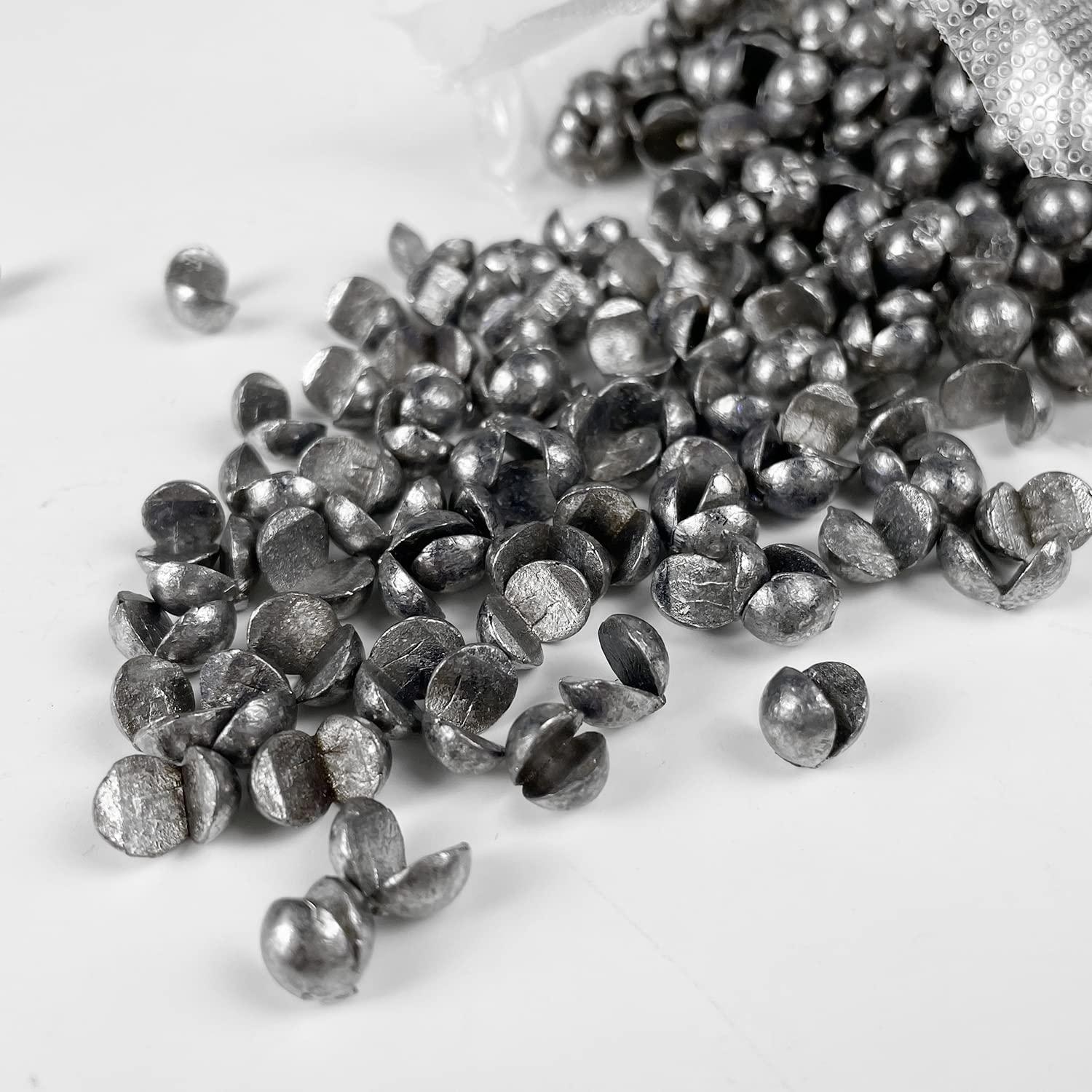 FREE FISHER FREE FISHER Split Shot Fishing Weights,500Pcs Lead Sinking Fishing Weights Sinkers,Fishing Sinkers and Weights (0.05oz)