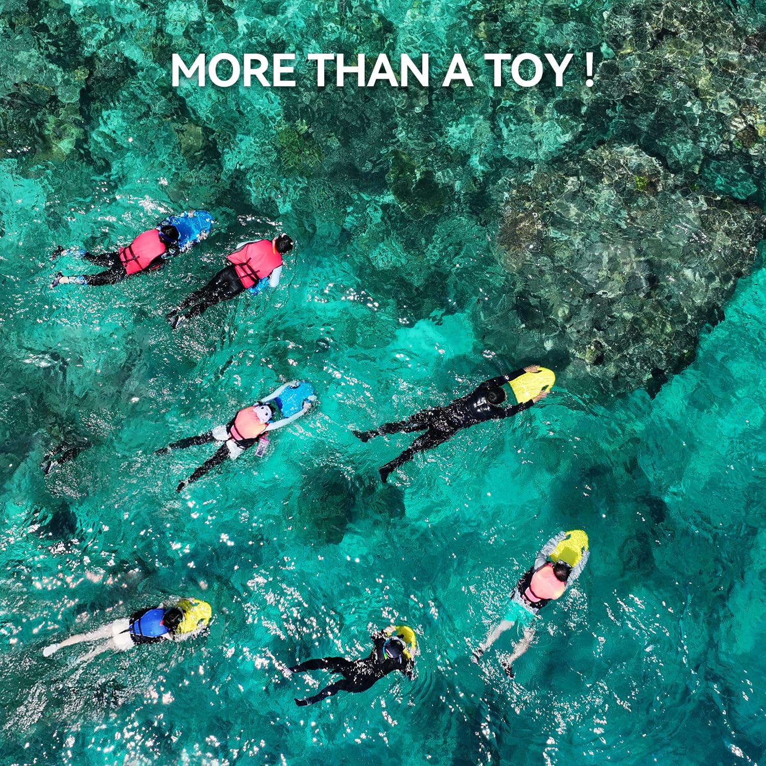 Asiwo Asiwo Swimming Kickboard Electirc, Swim Training Kickboard 3 Speed Water Sports Swimming Pool Board for Adults Kids (Yellow)