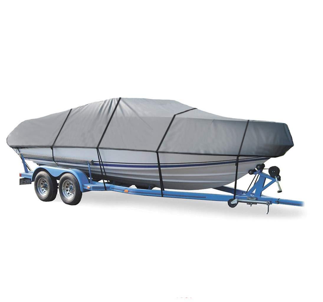 SBU Grey Boat Cover Compatible for SILVERLINE COMORO 16 V O/B 1970-1976, Trailering Storage Mooring