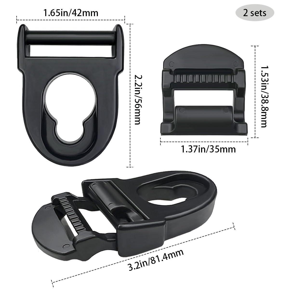 HZMM HZMM 2Pcs Kayak Seat Clips Replacement, Kayak Seat Belt Clips, Kayak Seat Repair Clip, Kayak Parts and Accessories, Kayak Seat Repair Kit, Kayak Replacement Parts, Compatible with Lifetime Emotion