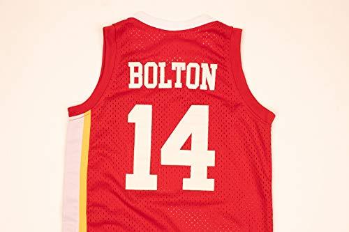 Boriz Boriz Zac E Troy Bolton 14 East High School Wildcats Claws Red Stitch Basketball Jersey (30)