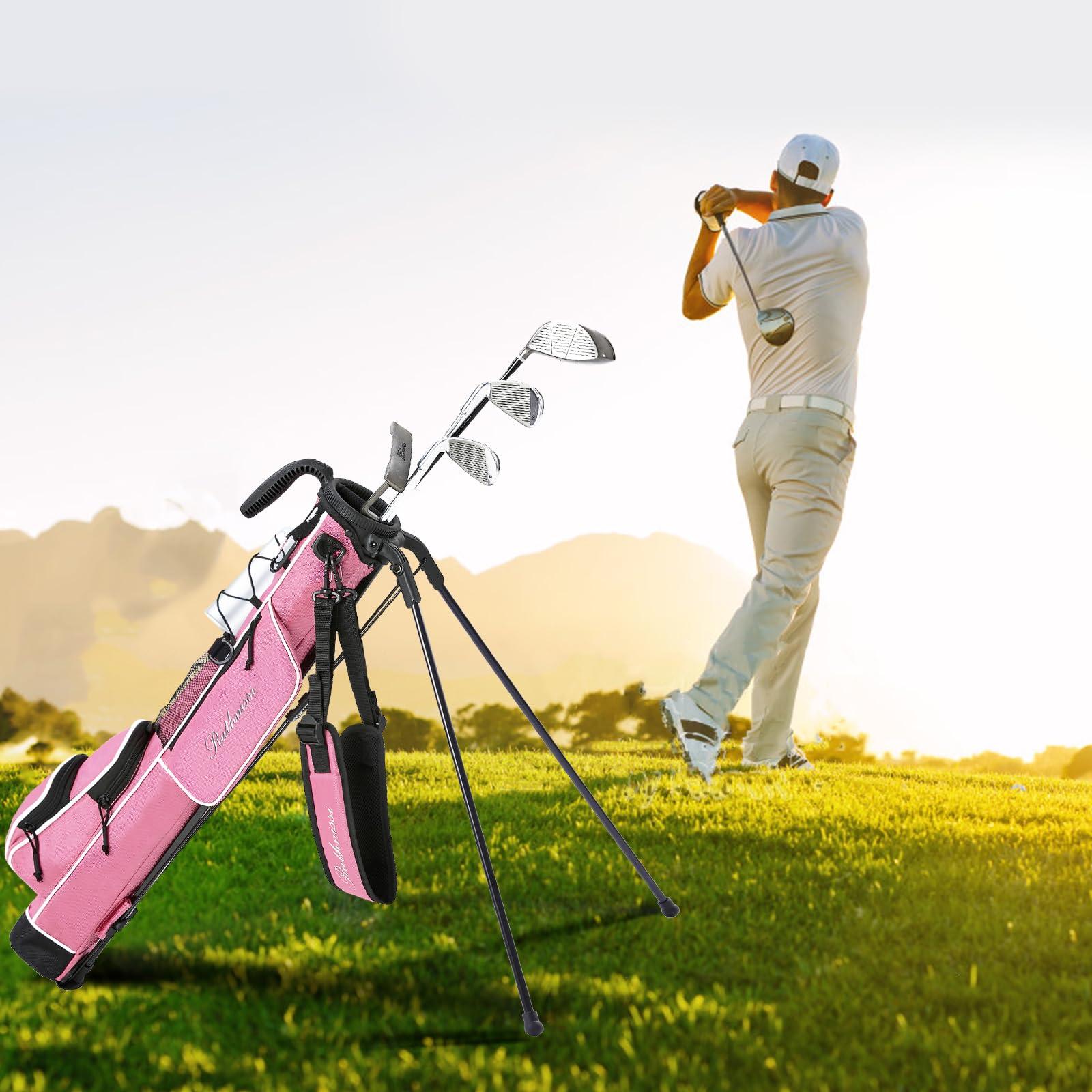 RUTHNISSI RUTHNISSI Golf Stand Bag, Lightweight Golf Easy Carry Bag with Padded StrapDurable Pitch n Putt Golf Bag, Practice Ranger Sunday Golf Bag for Men&Women