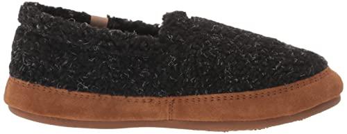 Acorn Acorn Women's House Slippers, Recycled-Black, 8-9