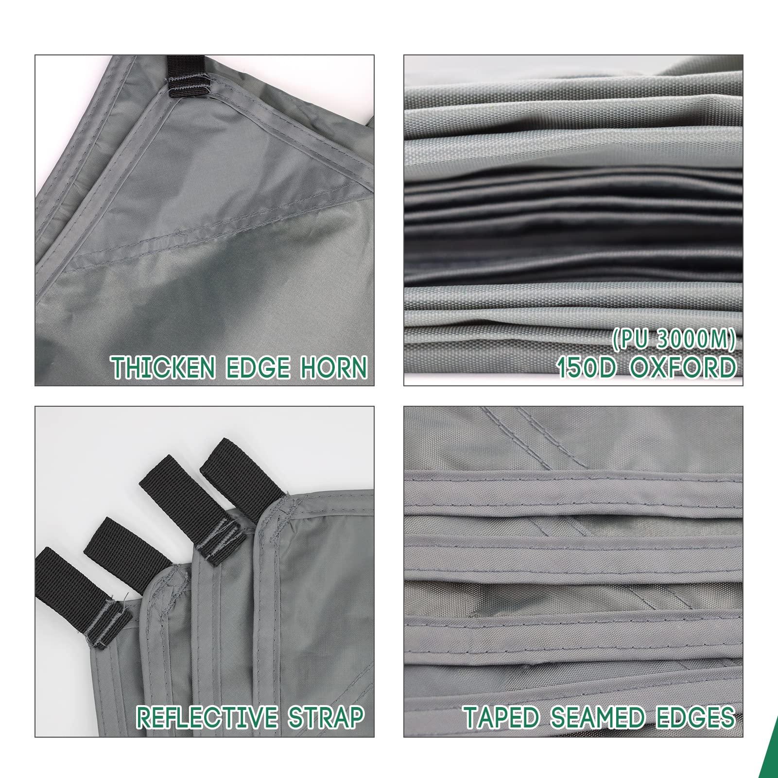 Arctic Lemmings Arctic Lemmings Camping Tarp Waterproof with Carry Bag for Under Tent, Ultralight Tent Footprint for Ground Camping Hiking (82\" x 82\")