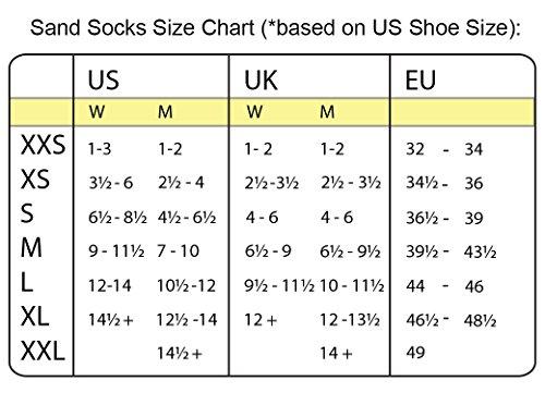 Sand Socks Sand Socks Vincere for Soccer, Volleyball, Snorkeling XXL Black