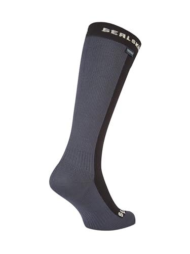 SEALSKINZ SEALSKINZ Worstead Unisex Waterproof Cold Weather Knee Length Sock, Black, M