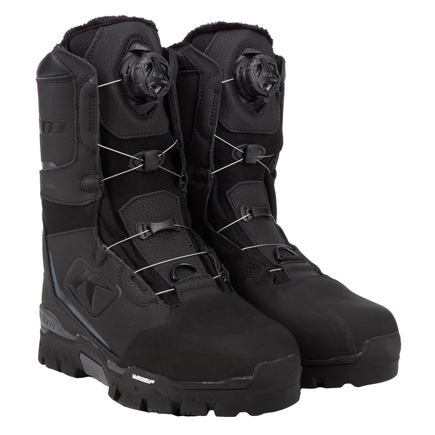 KLIM KLIM Women's Aurora GTX BOA Winter Snowmobile Boots Size 9 - Black - Asphalt