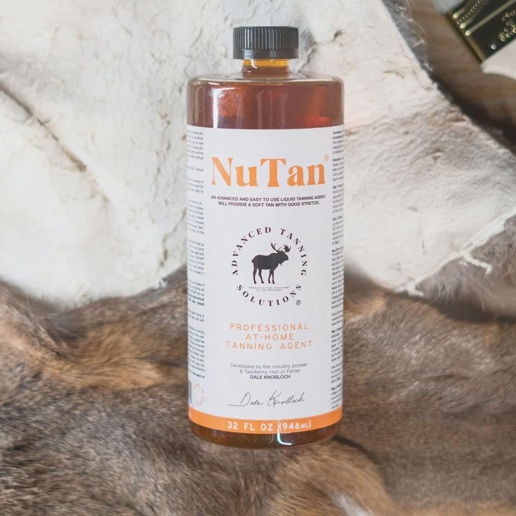 ADVANCED TANNING SOLUTIONS Products for Taxidermy Advanced Tanning Solutions - NuTan 32oz DIY Hide and Fur Tanning Solution - Next Generation At Home Hair-On and Buckskin Tan