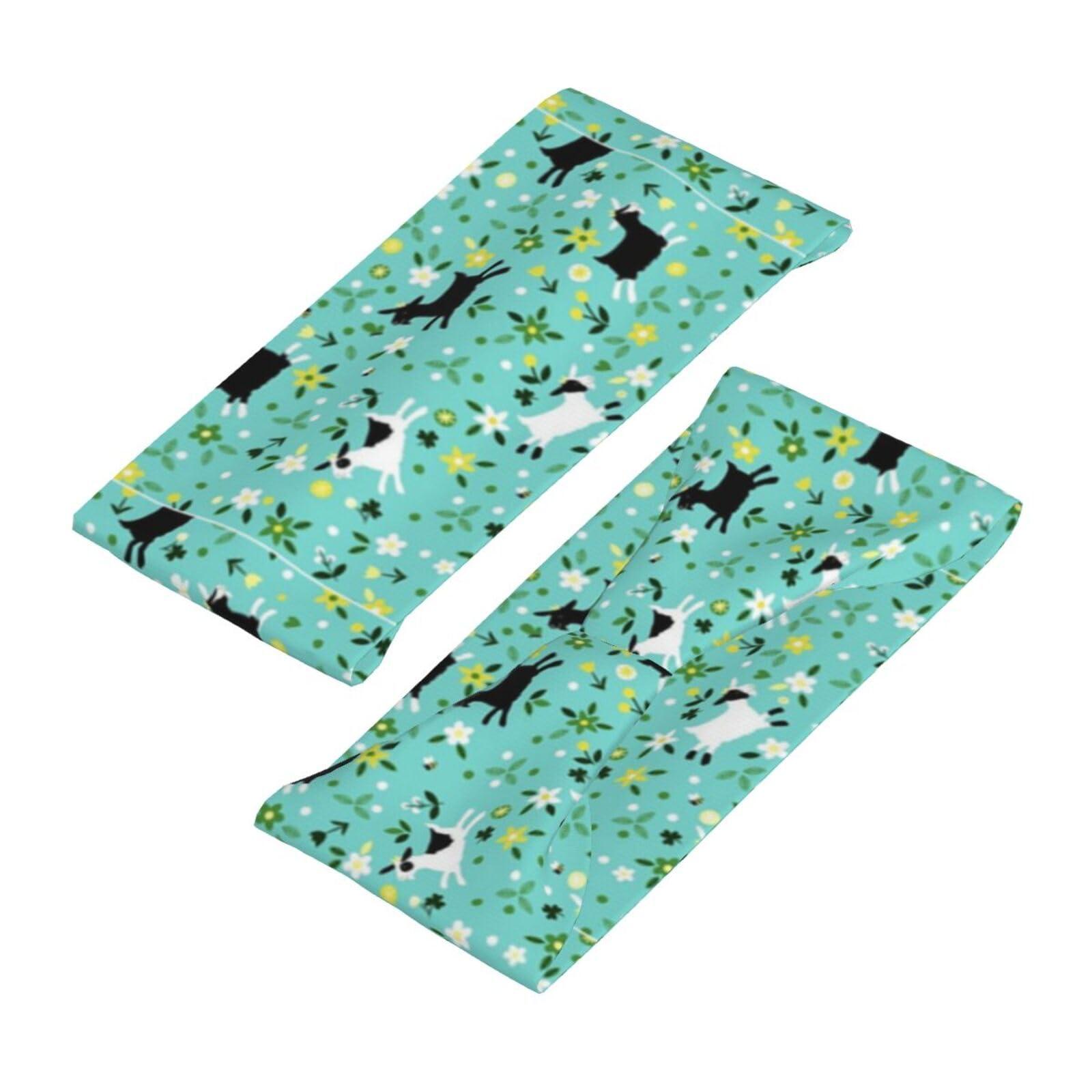 Jbyjbx Jbyjbx Goat Frolic Print Sports Sweatband Versatile Sport Headbands for Kids Adults Adjustable Headband