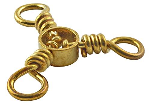 Danielson Danielson Swivels 3Way Sp BRS Sz 1 Fishing Equipment, Multicolor, One Size (027602-Maurice)
