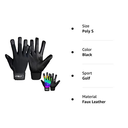 Layout Ultimate Layout Ultimate Frisbee Gloves - Ultimate Grip and Friction to Enhance Your Game! Perfect for Ultimate, DG and All Disc Sports! (Poly Color, Small)