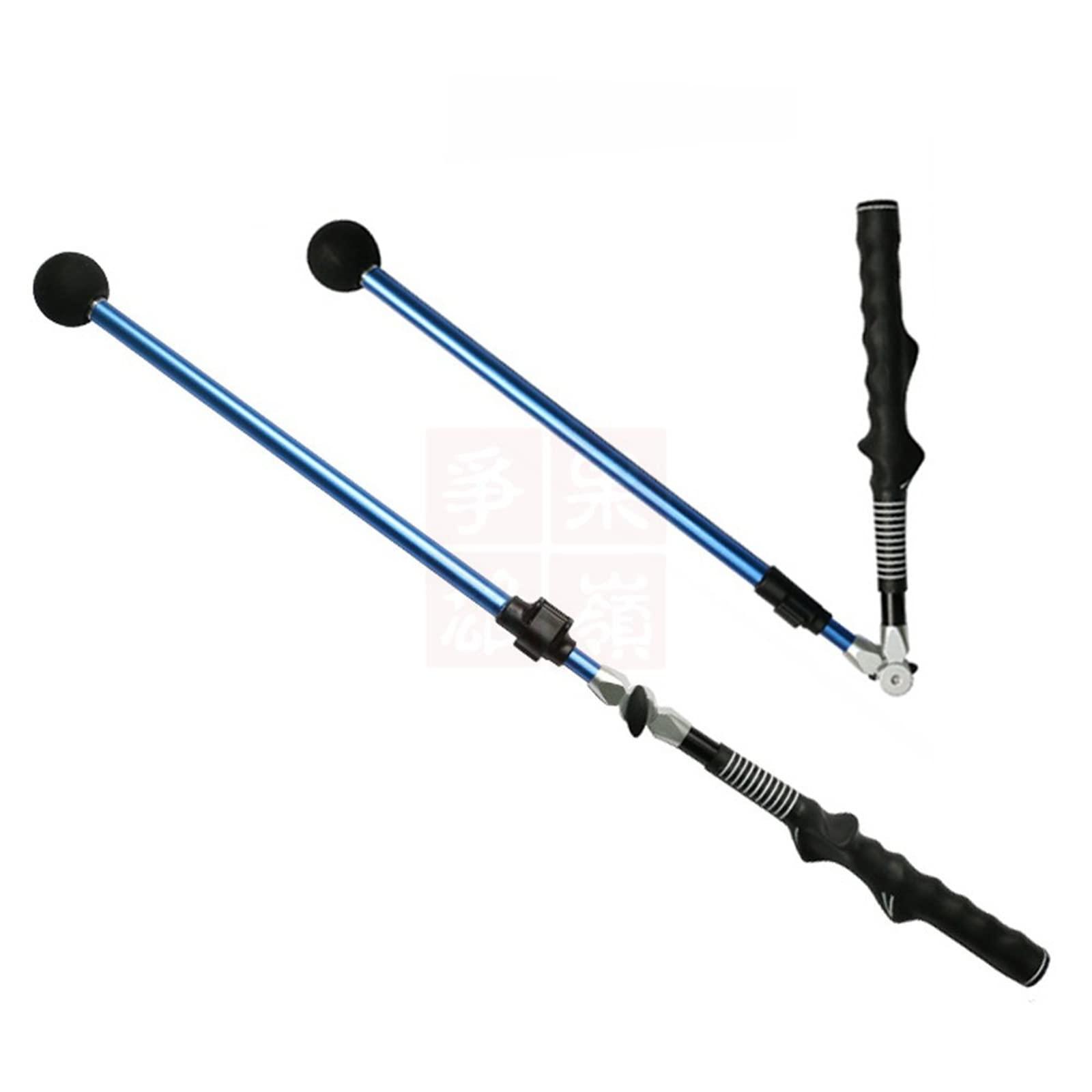 LEDWII Golf Swing Training Aid,Golf Swing Trainer,Golf Swing Trainer, Golf Training Aid to Improve Hinge, Forearm Rotation, Shoulder Turn, Foldable Golf Swing Training Aid Stick,Durable Golf Tr-ainer,E