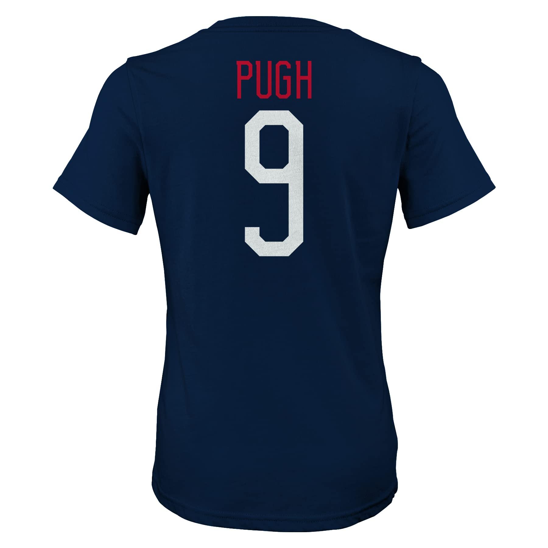 Outerstuff Outerstuff Womens US Soccer Name & Number Short Sleeve Tee, Navy, X-Large