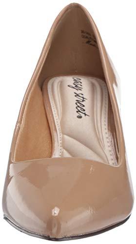 Easy Street Easy Street Women's Pointe Pump, Nude Patent, 10 X-Wide