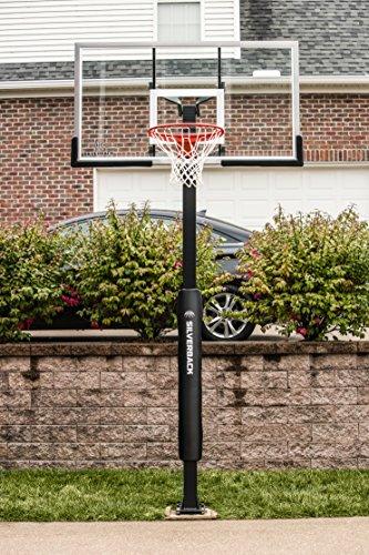 Silverback Silverback 60" In-Ground Basketball System with Adjustable-Height Tempered Glass Backboard and Pro-Style Breakaway Rim