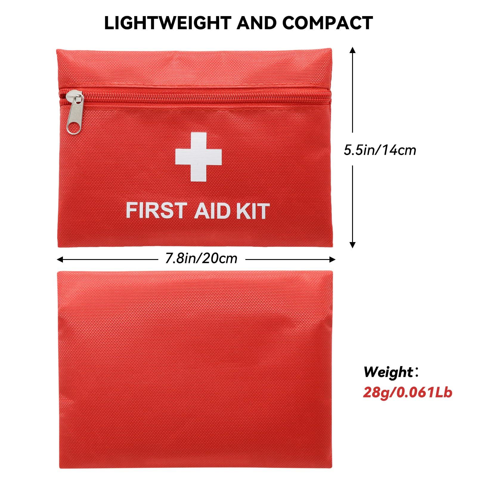 Faylapa Faylapa 6 Pack Mini Empty First Aid Bag, Travel Essentials Medical Pouch 7.87x5.51 inches Bag for Travel, Home, Office, Vehicle, Camping, Outdoor (Bag Only)
