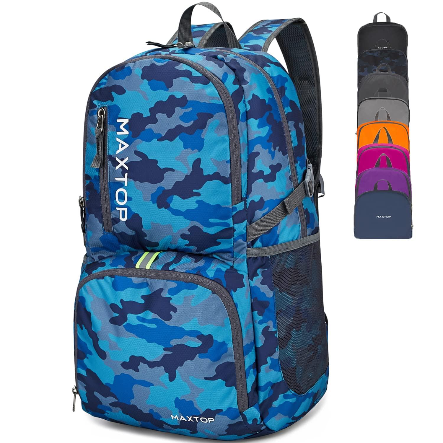 MAXTOP MAXTOP 40/50L Lightweight Packable Backpack for Hiking Traveling Camping Water Resistant Foldable Outdoor Travel Daypack