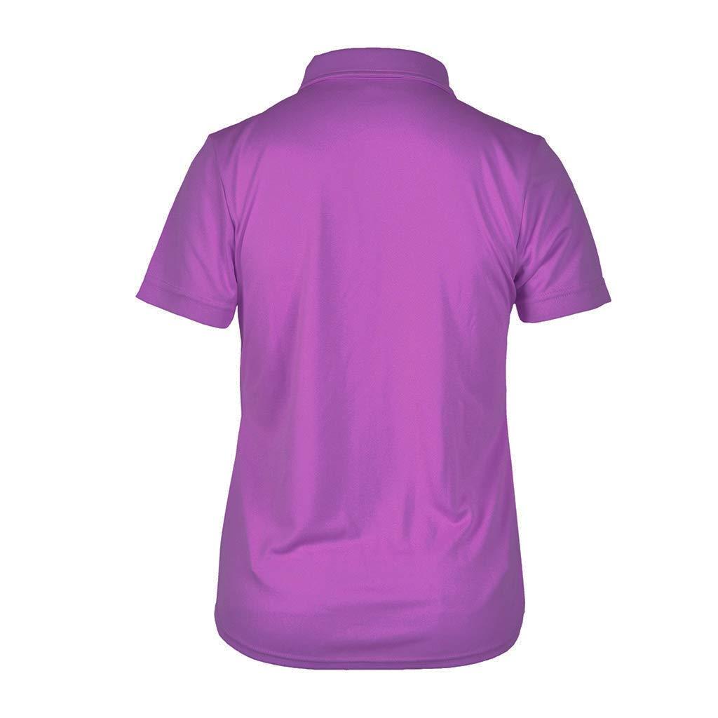 Monterey Club Monterey Club Women's Fountain Floral Print Block Polo Shirt #2346 (White/Royal Lilac, 2X-Large)