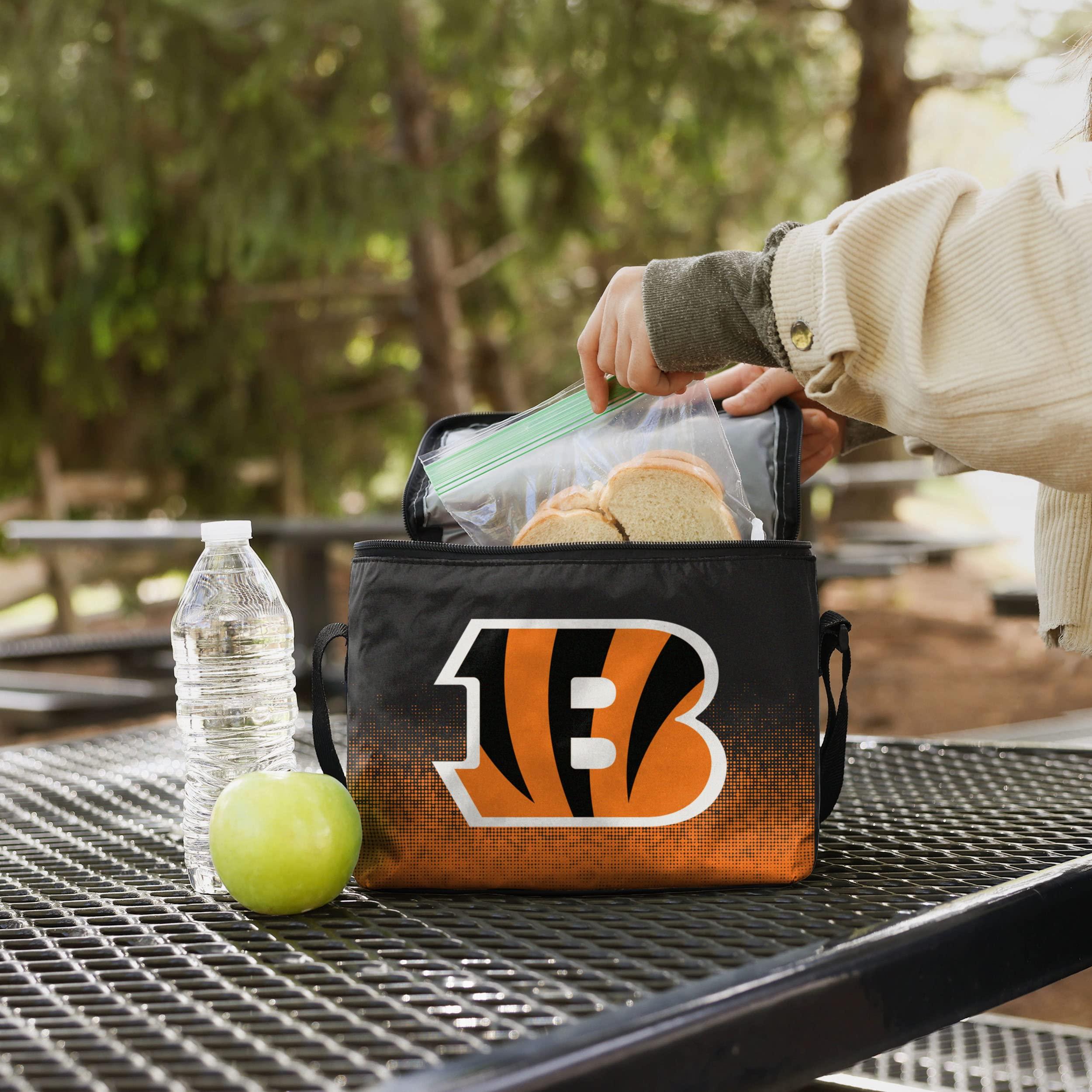 FOCO FOCO NFL Unisex Gradient Print Lunch Bag Coolergradient Print Lunch Bag Cooler, Cincinnati Bengals, Standard