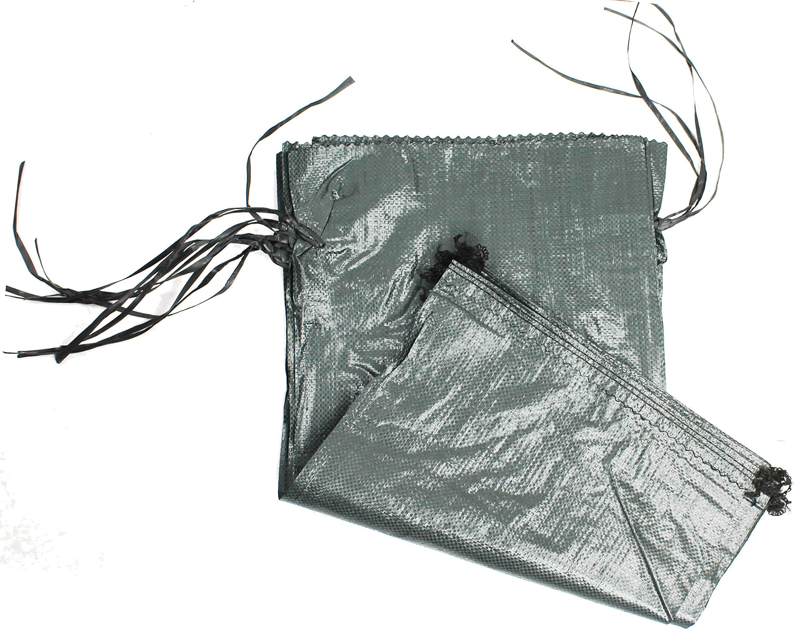 Army Universe Army Universe Sandbags Green Polypropylene Sand Bags Reinforce Barrier Flood Control Bag Large 15x27 Holds Over 60 lbs! (1000)