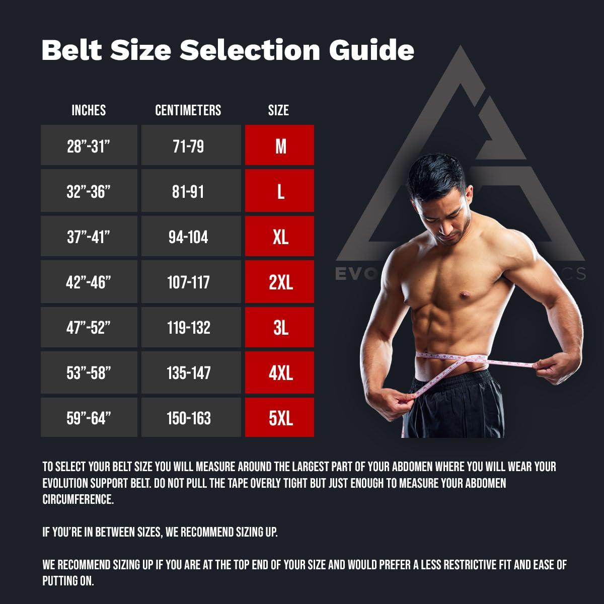 EA EVOLUTION ATHLETICS Evolution Athletics Weight Lifting Sport Belt for Strength Training, Powerlifting, or Deadlift, Features Thick Flexible Comfortable Neoprene, Reinforced Back, Adjustable Side Straps, XL, Gray
