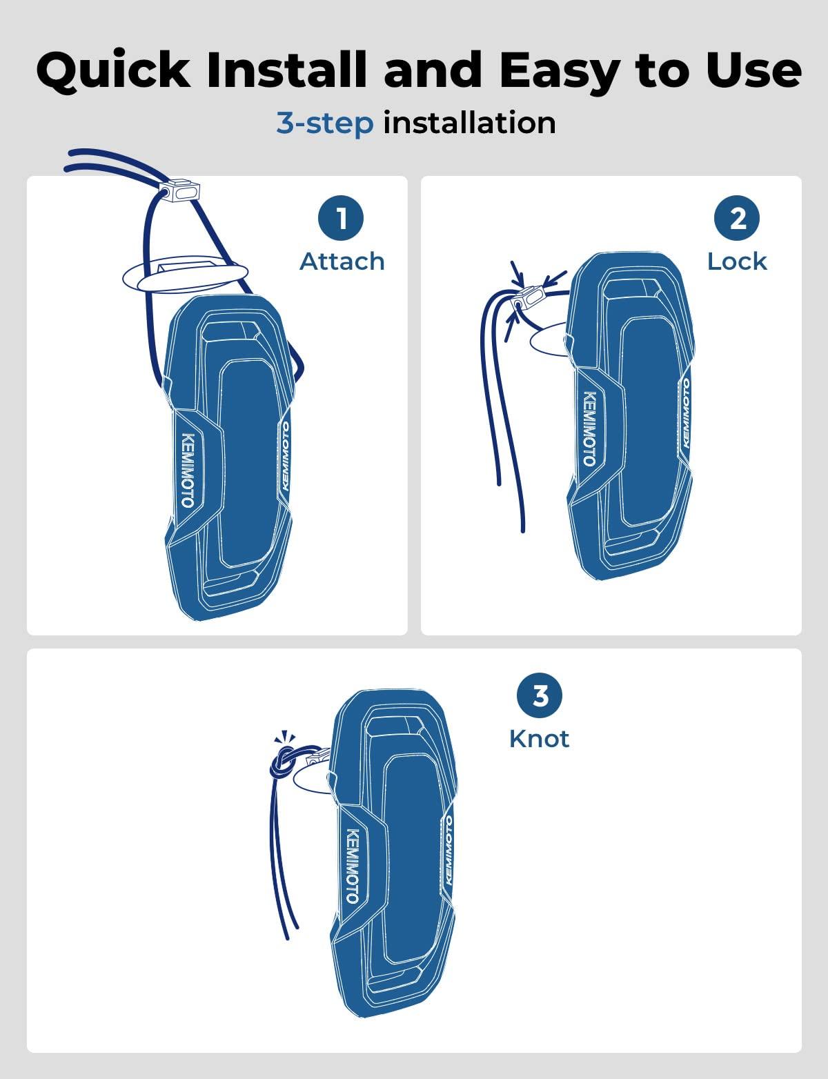 KEMIMOTO KEMIMOTO Boat Fenders Boat Bumpers for Docking Upgraded Boat Fenders Bumpers, Fit for Bass Boat and Jon Boat, etc