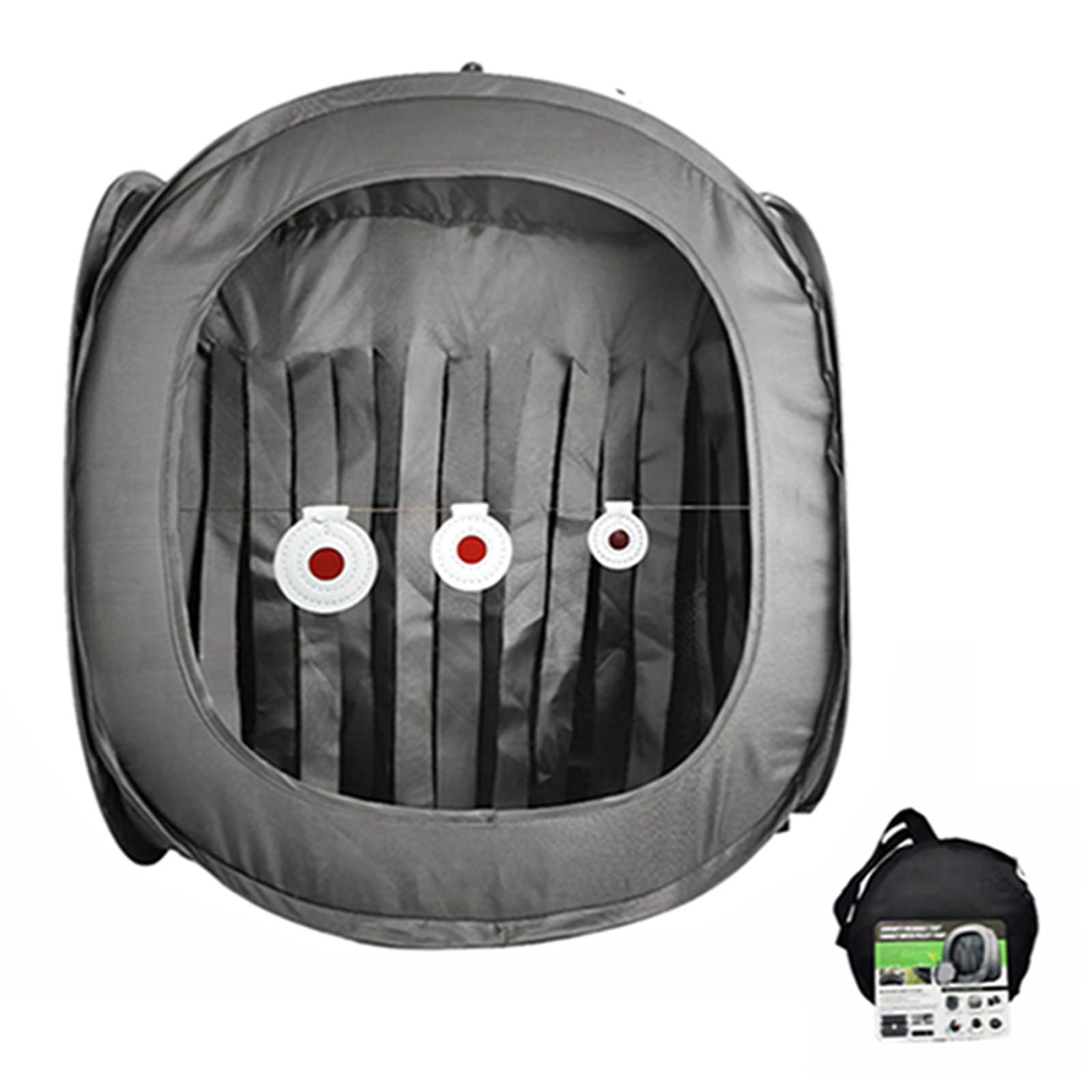 Wingswinmax Wingswinmax Foldable Airsoft Target Tent Trap Slingshot BB Trap Net Auto Pop-up Shooting Target Tent BB Target Holder Case Thicker Material-Black