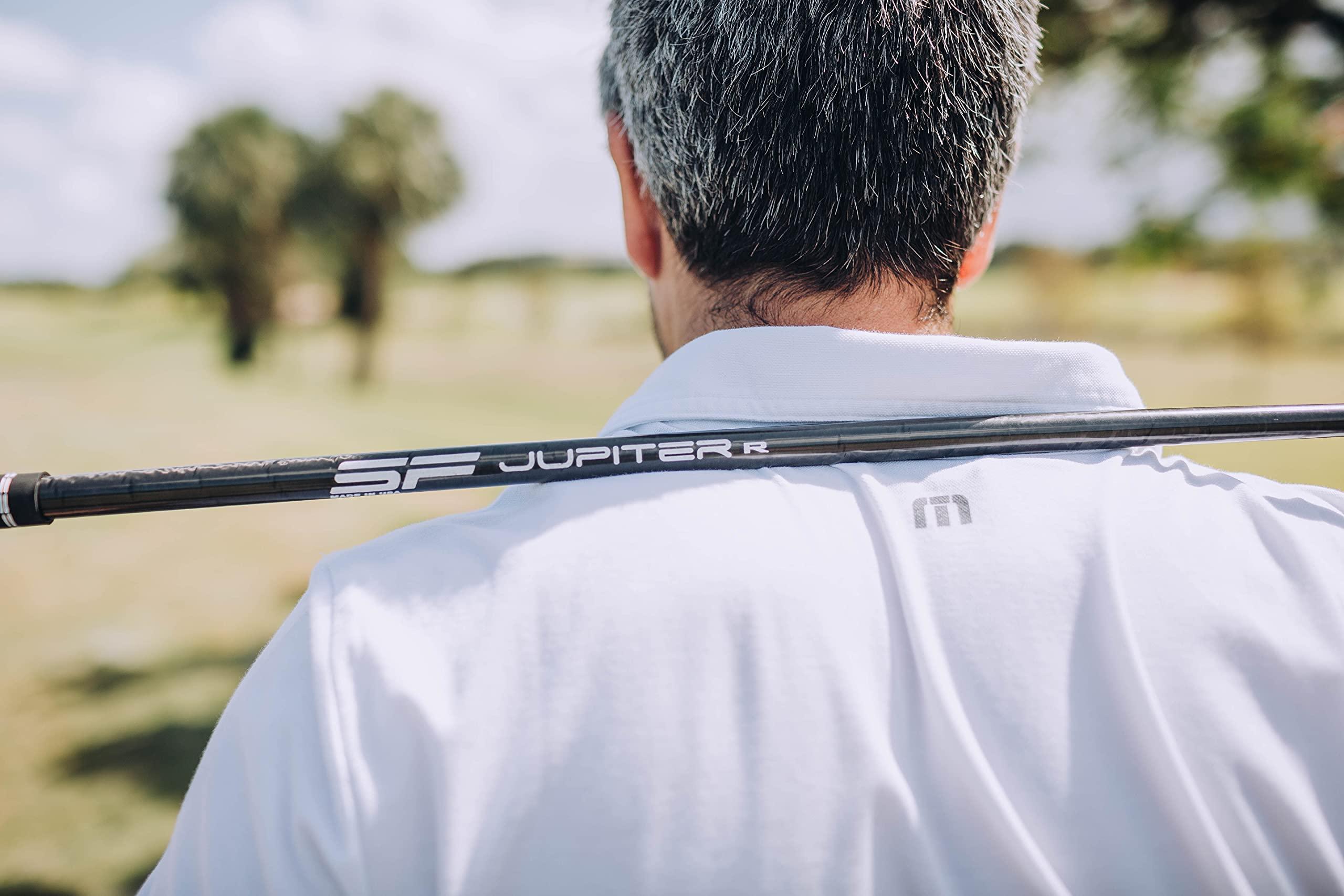 BIRDIE TOWN JUPITER Steadfast Carbon Fiber Driver Shaft - Carbon Fiber Golf Shaft with Standard 45.5\" Play Length - 4 Flex Choices - Adapter Included - Installed Professional Club Fitting Team (Stiff, Tour Edge)
