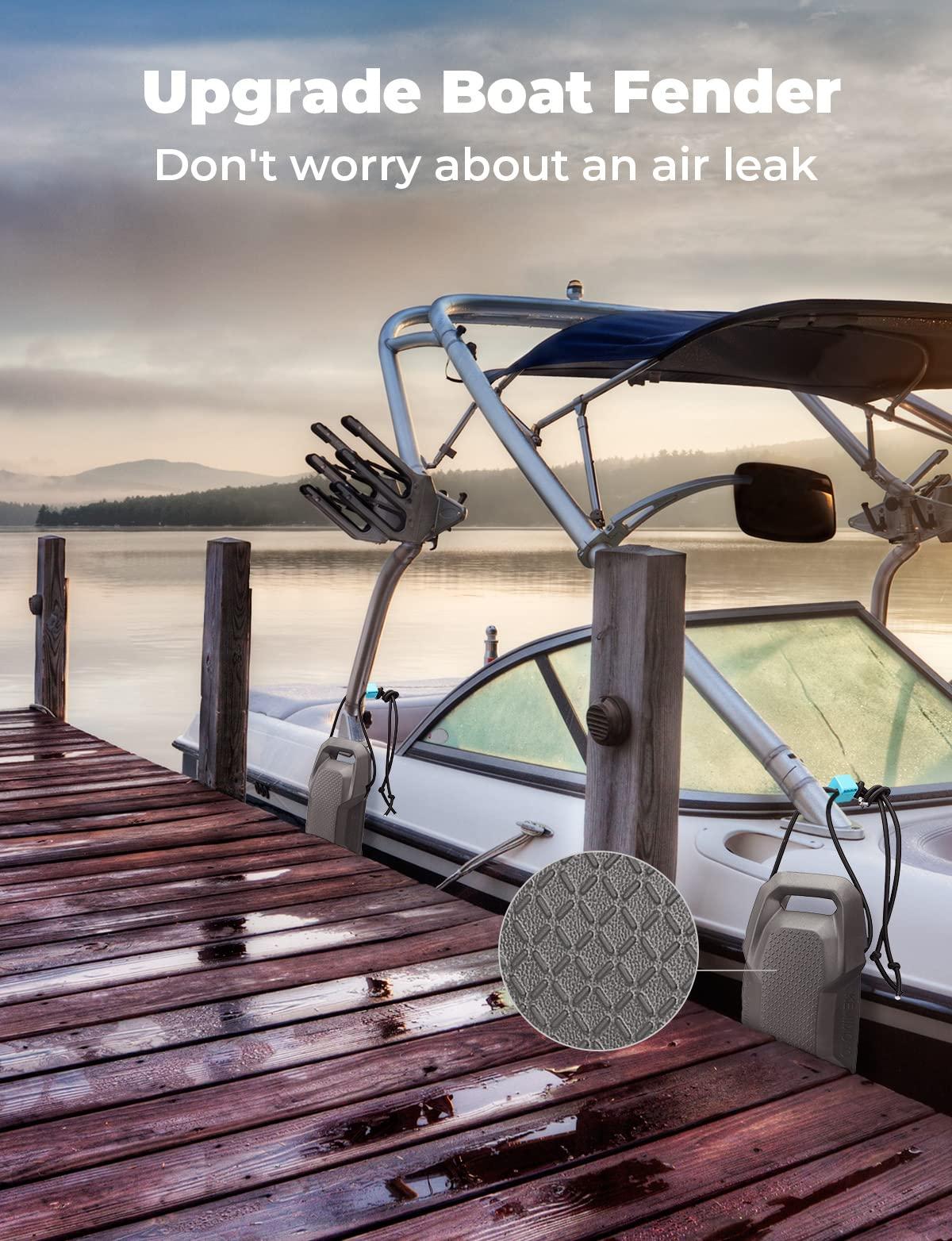 KEMIMOTO KEMIMOTO Boat Fenders Boat Bumpers for Docking Upgraded Boat Fenders Bumpers, Fit for Bass Boat and Jon Boat, etc