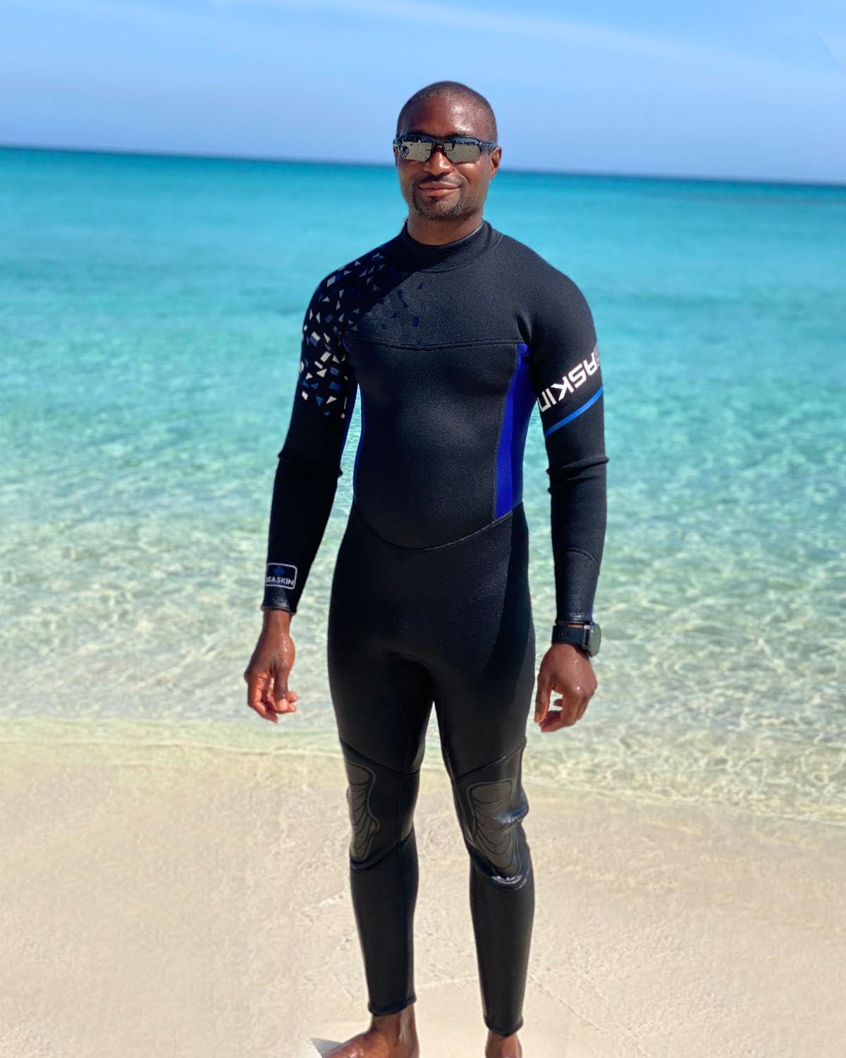 Seaskin Seaskin Full Wetsuits for Men Womens 3mm Back Zip