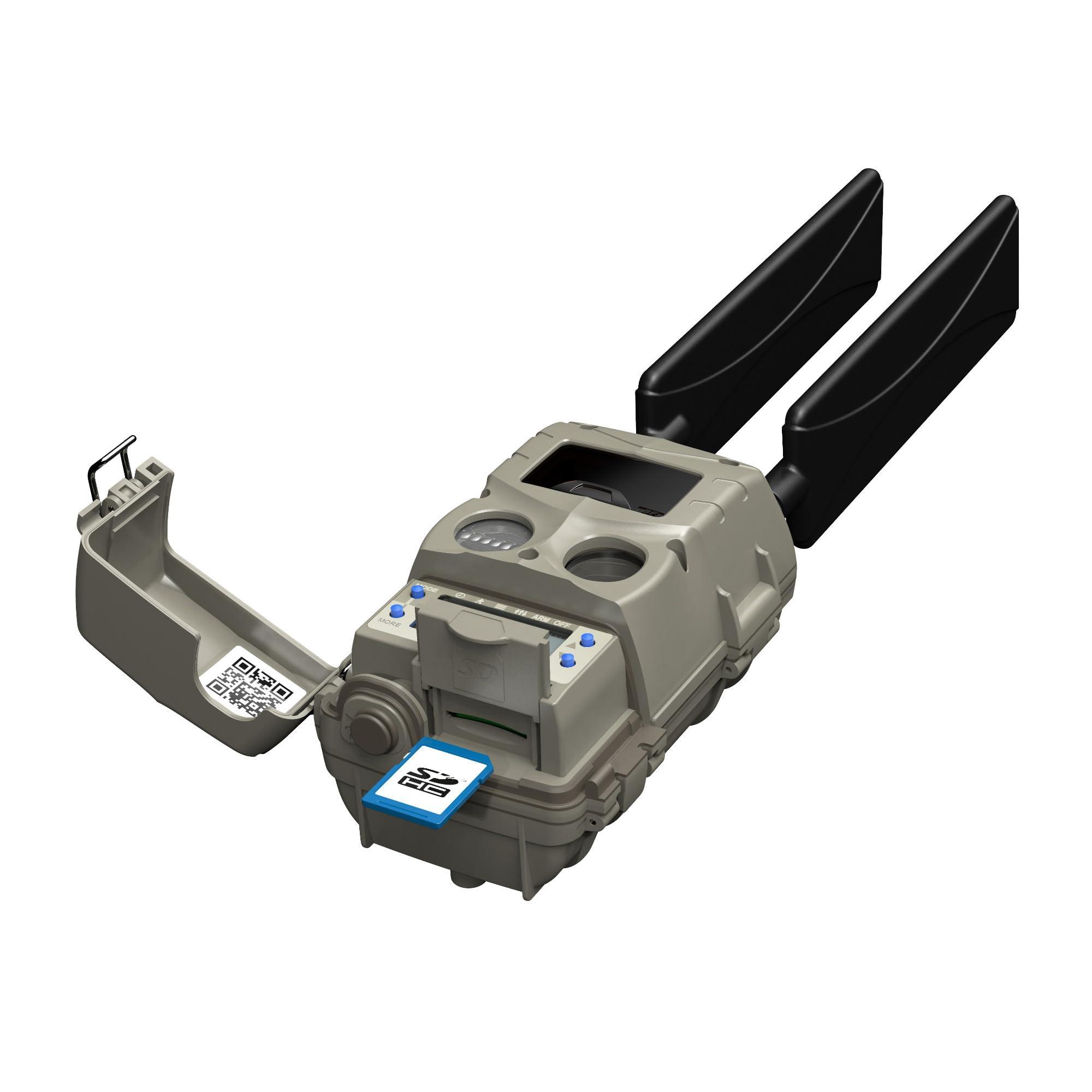 Cuddeback Cuddeback Tracks Cellular Low-Glow Camera - Remote Wildlife Monitoring & Surveillance Trail Cam for Hunters & Nature Enthusiasts Bundle with 32GB Memory Card and Card Reader (3 Items)