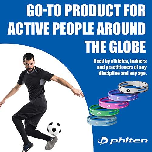 Phiten Phiten S-PRO Titanium Bracelet - Waterproof Sport Silicone Bracelet Wristband with Aqua-Titanium for Alternative Healing - Power Elastomer Zone with Micro Titanium Spheres - White, 7.5 Inch