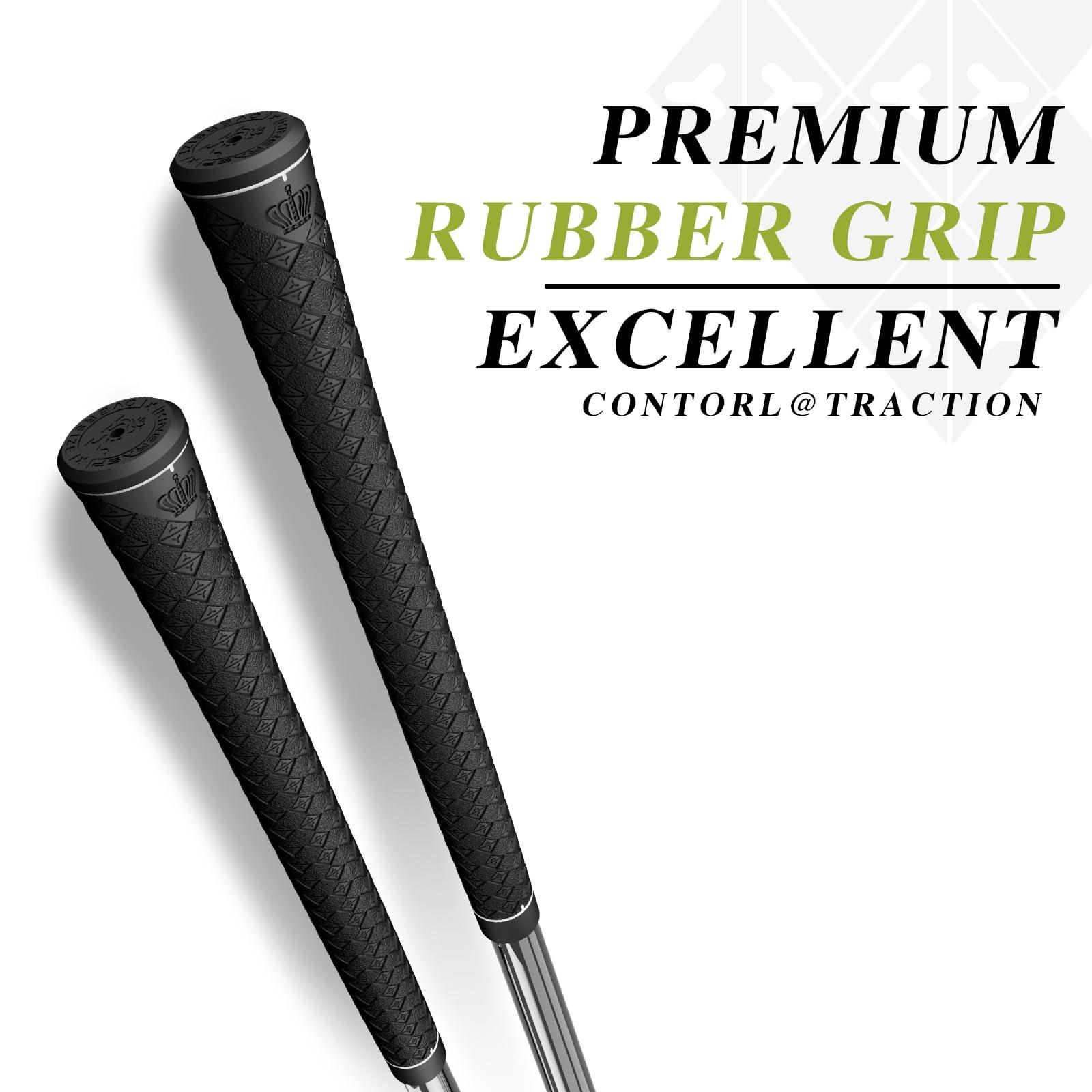KINGRASP KINGRASPgolf club grips (13 Piece) Set golf club grips | Multi-Compound Rubber Golf Grip Undersize/ Standard / Midsize 10 Colors Optional.