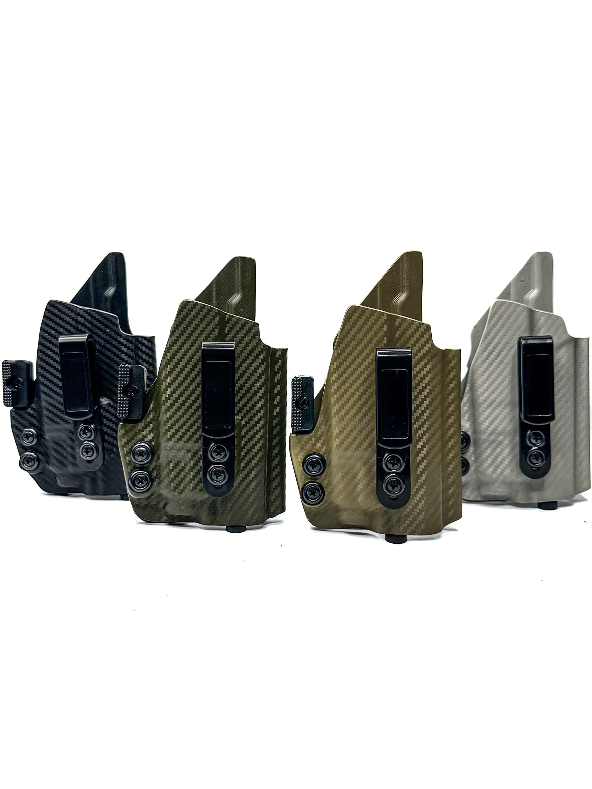 NineFit Basics Model 2 Holster for G19 - Shadow Systems MR918/MR920, IWB, AIWB Right & Left Hand (Left Hand W/Mag Carbon Grey)
