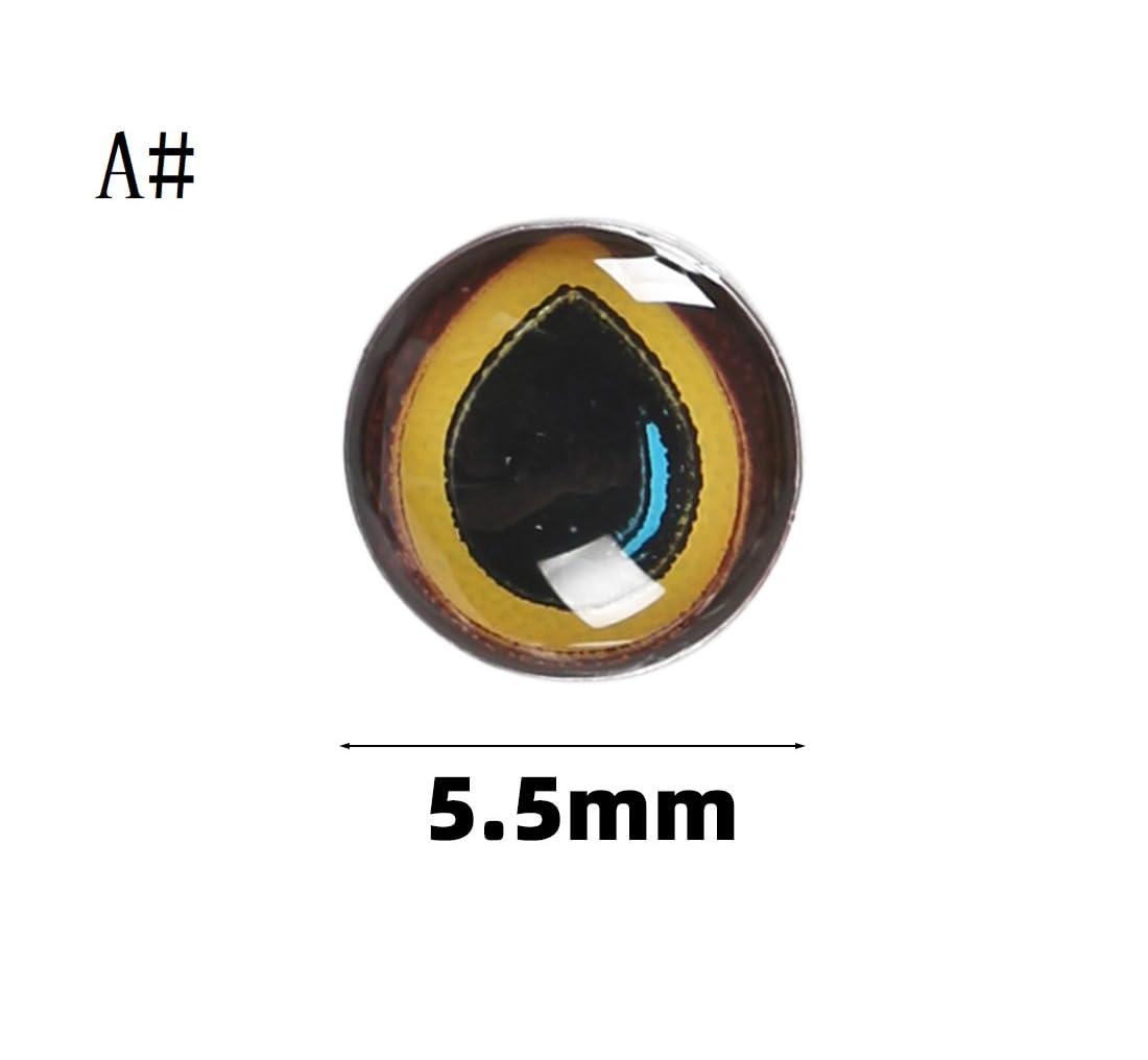 KTGCOZS KTGCOZS Pack of 100 5.5mm 3D Holographic Fishing Lure Frog Eyes