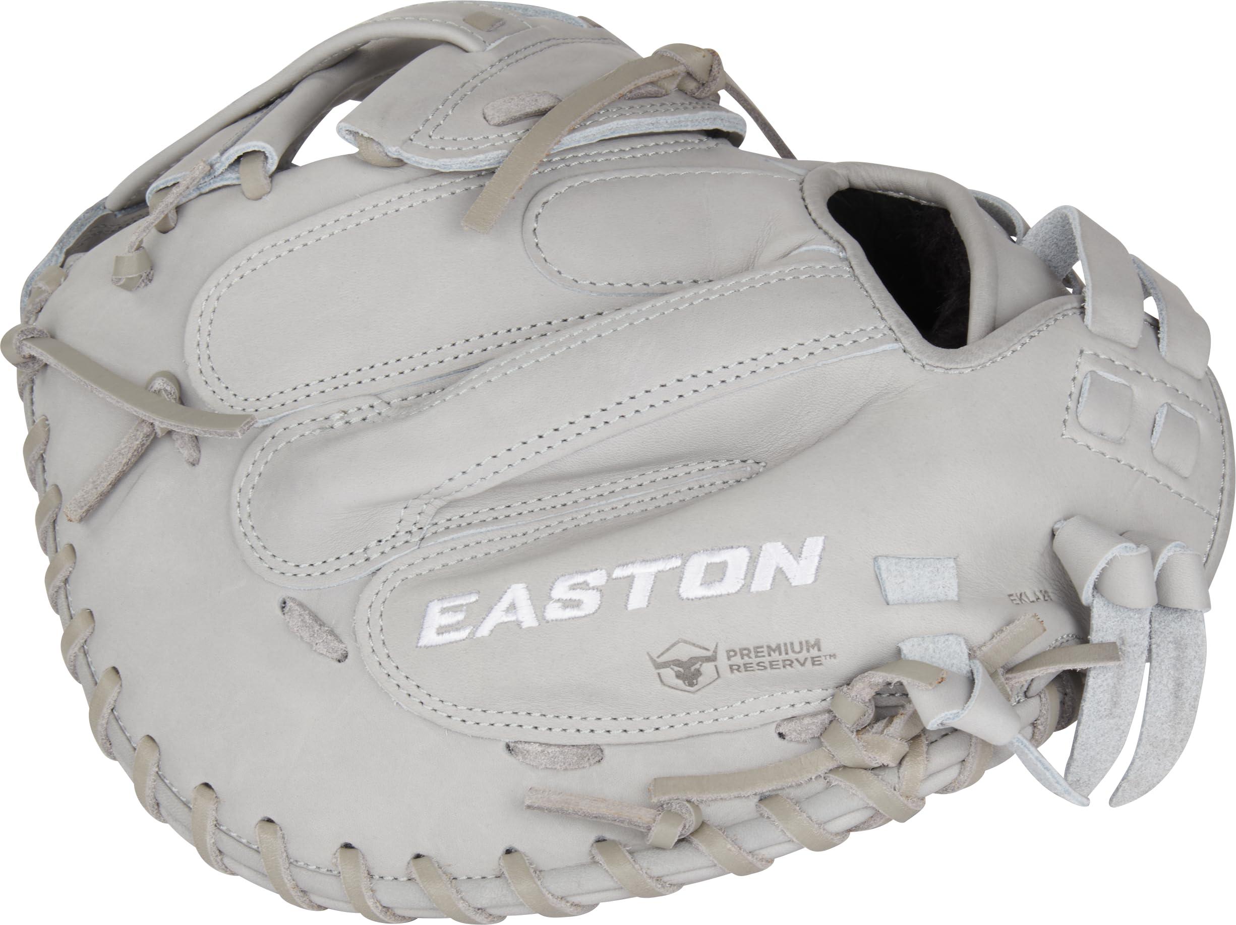 Easton Easton | Professional Collection Fastpitch Softball Catcher's Mitt | Right Hand Throw | 34" - Modified Pro H-Web | Grey