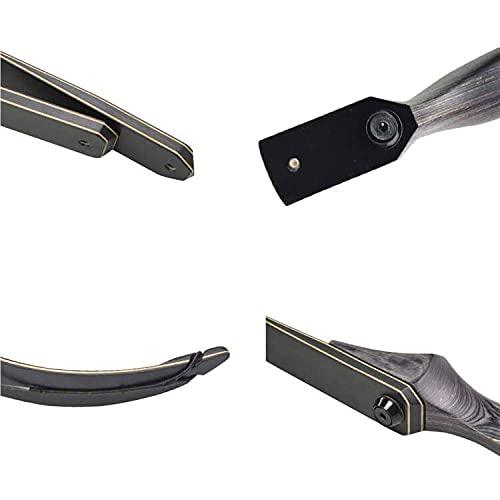 OBTOUTDOOR OBTOUTDOOR Archery Longbow 60 inch 25lbs-60lbs Left Hand Traditional Hunting Takedown Bows for Target Shooting Practice (25LBS)