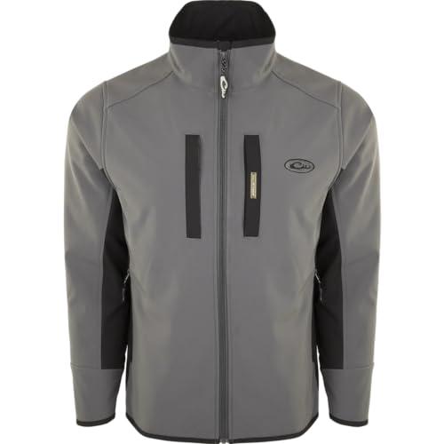 Drake Waterfowl Drake Waterfowl Windproof Tech Jacket Charcoal/Black Small