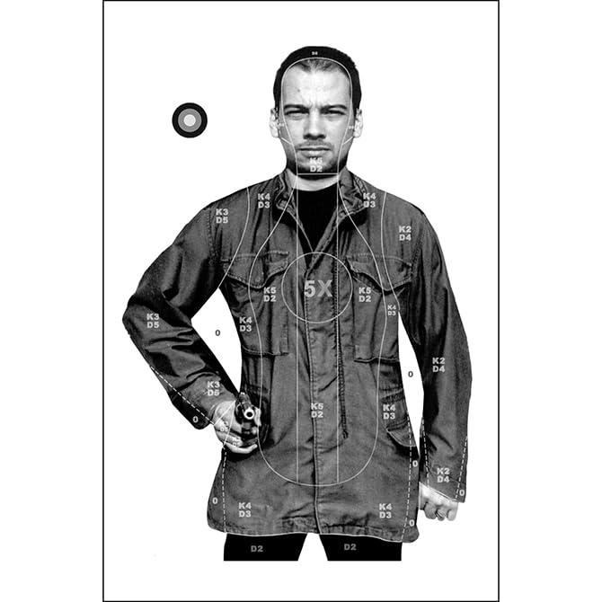 Law Standard B-21NS Photo Target Rifles Pistols Arrows Hunting Shooting Range Law Enforcement Training(27 x 38 Inch 50 Pack)