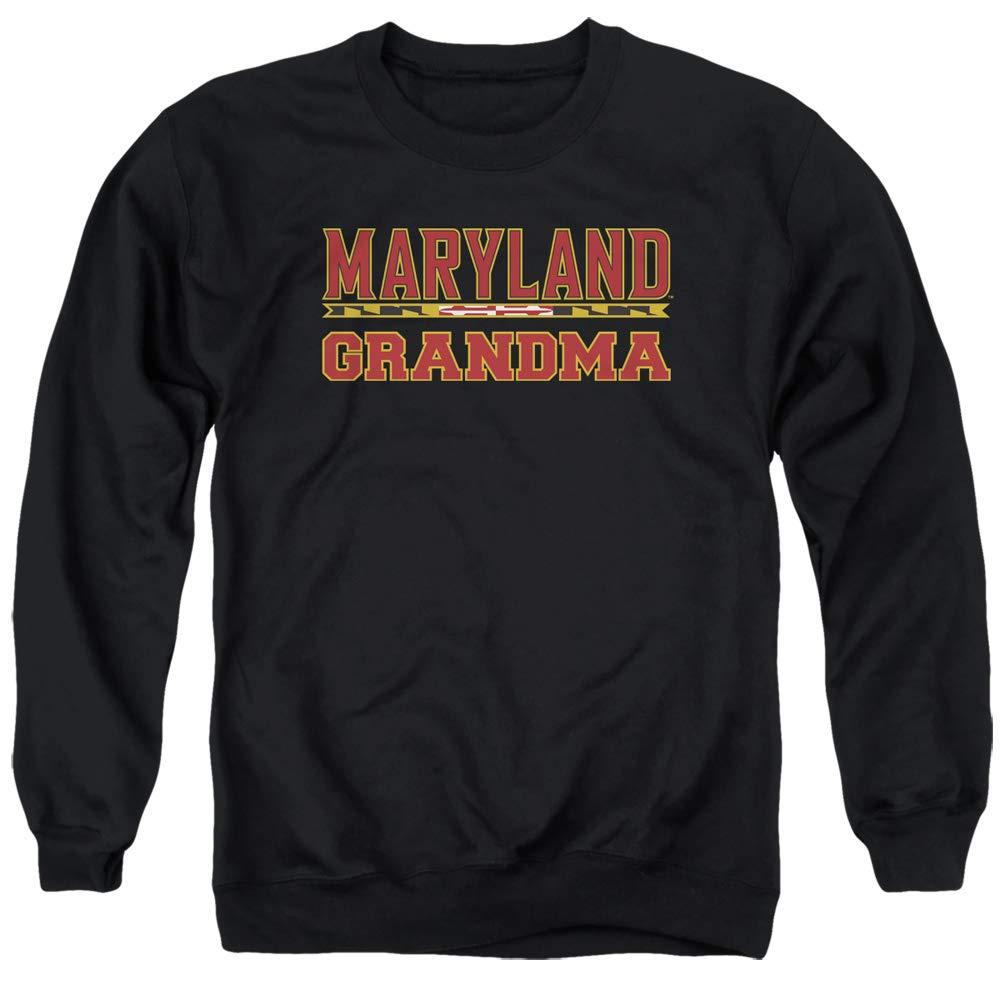 University of Maryland University of Maryland Official Grandma Unisex Adult Crewneck Sweatshirt,Black, Medium