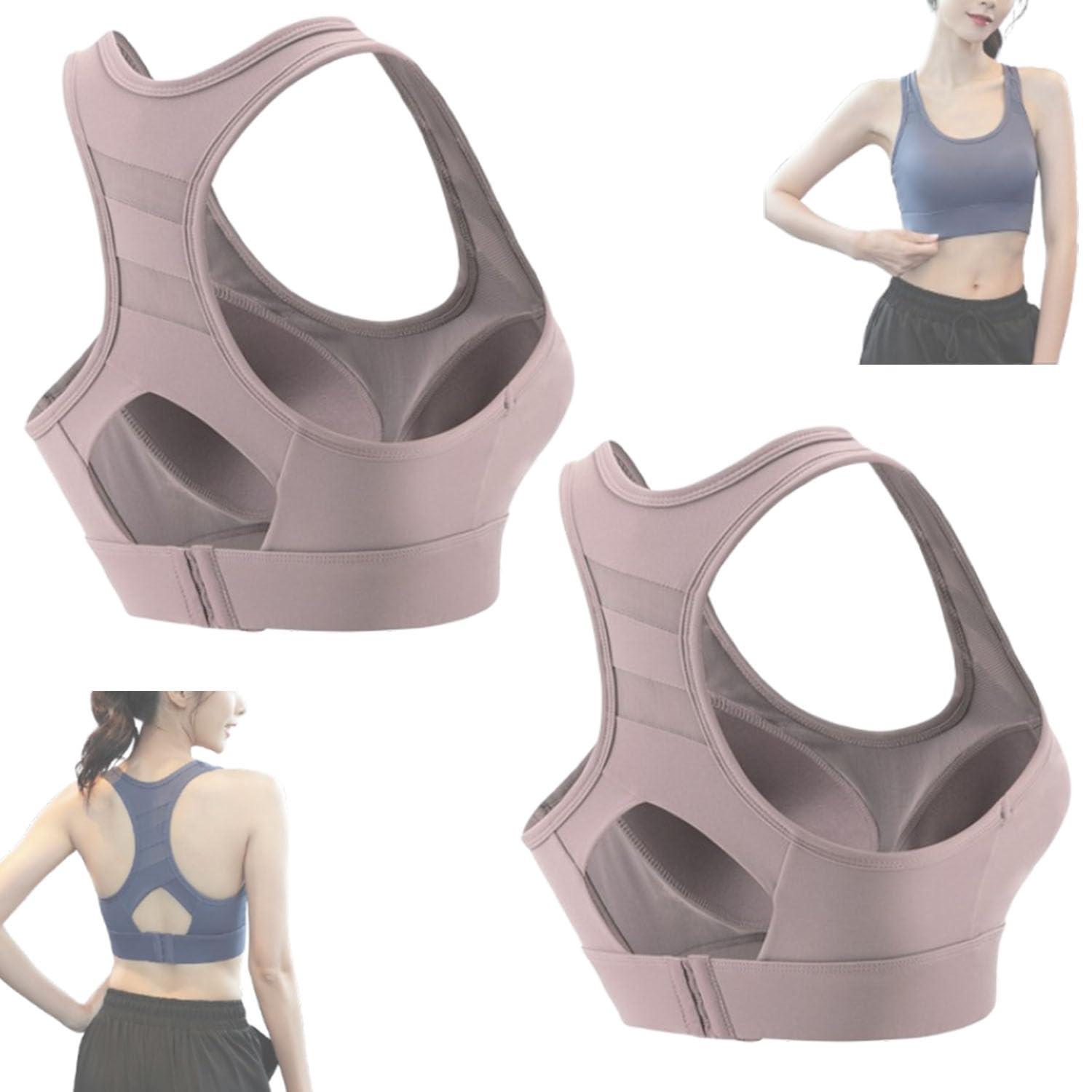 ljhjdkxf ljhjdkxf Plus Size Sports Bra High Impact,High Strength Shockproof Comfortable High Impact Plus Size Sports Bra (2 PCS-Purple,S)