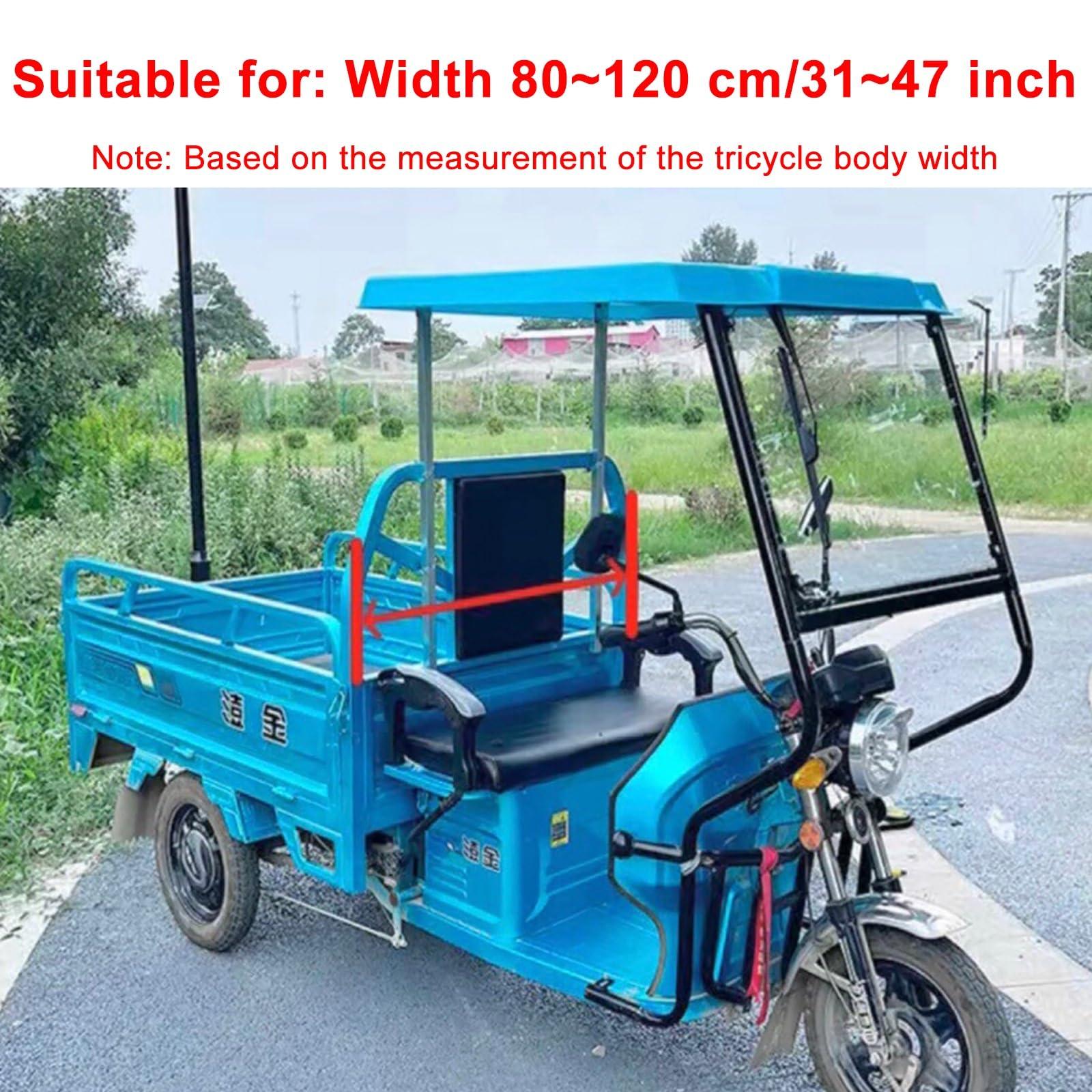 WYHBXD WYHBXD 3 Wheels e-Trikes Awning, Electric Tricycle Cover, SANBENGZI Electric Cargo Tricycle Tarpaulin for Delivery Electric Trike (Color : Light Blue)