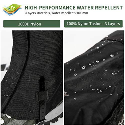 Unigear Unigear Snow Leg Gaiters, Waterproof Boot Gaiters for Hiking Walking Climbing Hunting Skiing 1000D Fabric (XX-Large)