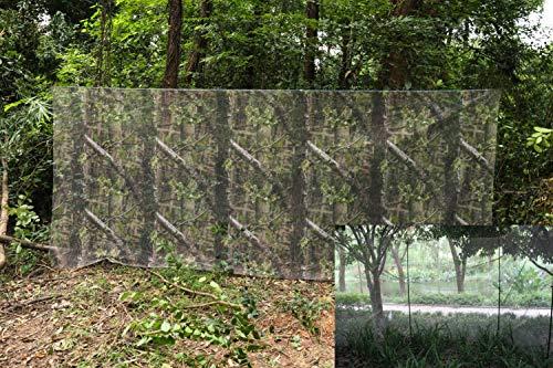 AUSCAMOTEK AUSCAMOTEK Woodland Camo Mesh Netting Camouflage Netting for Hunting Blinds Window Camping Clear View Camo Hunting Hide Net, Green 5 ft x 12 ft (appro)