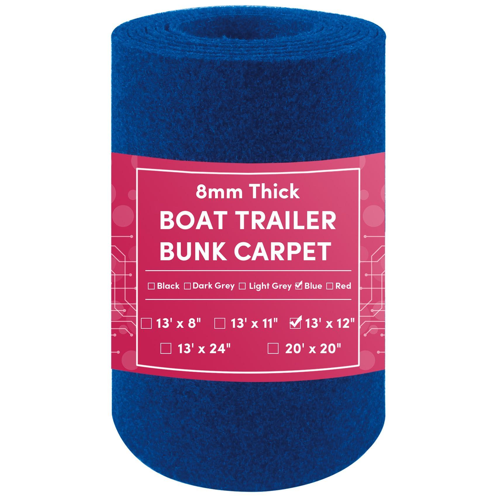 VEITHI VEITHI Boat Trailer Bunk Carpet Blue 12 inch x 13 feet - Bunk Carpet for Boat TrailersJet Ski Ramps